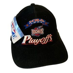 Vintage Houston Rockets 1997 NBA Playoffs Athletic Adjustable Snapback Cap NWT